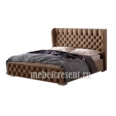 Кровать 1600 из ткани с подъёмным механизмом «Франческа» Шоколадный